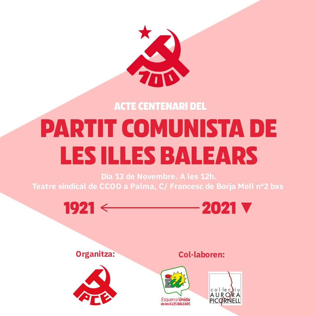Acte centenari del Partit Comunista d’Espanya