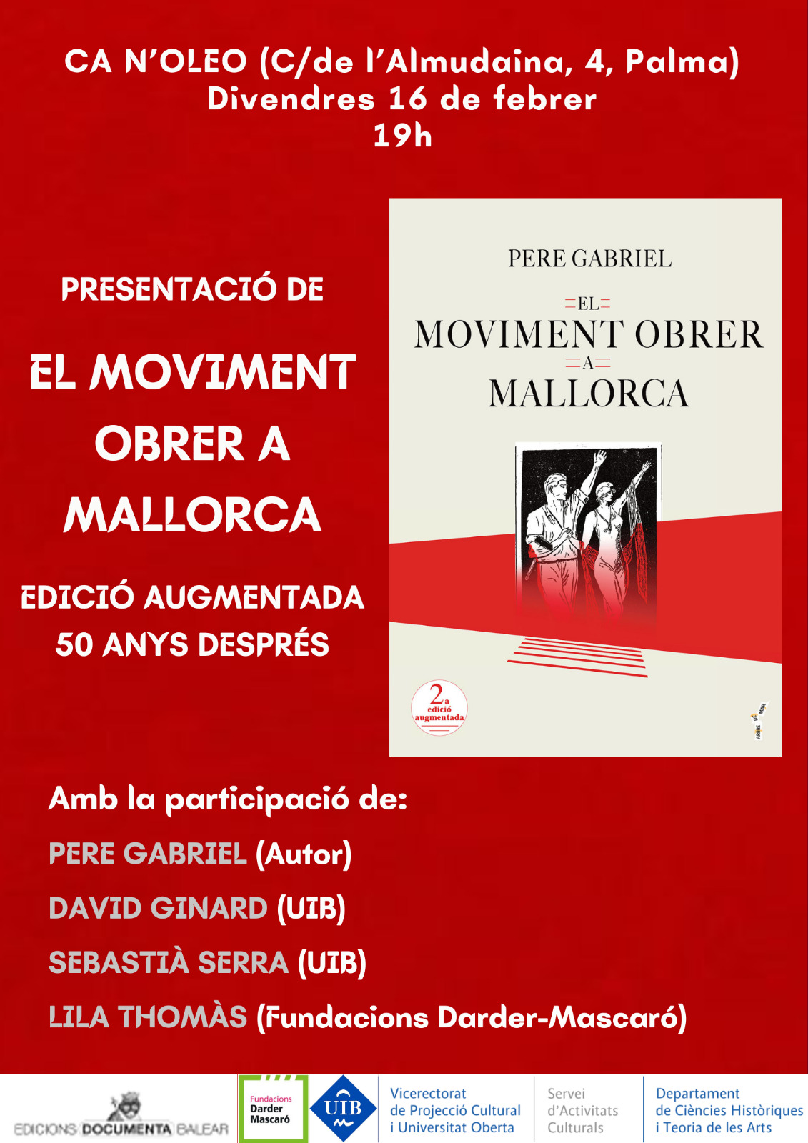 Presentació “El moviment obrer a Mallorca”